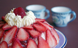 Charlotte aux fraises: strawberries and cream, French style